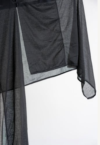 حجاب مع فتحة عند الاذن عادي - اسود