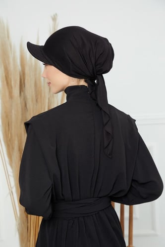 توربان كاب ربط من الخلف - اسود