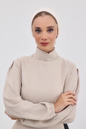 توربان قطعتين دبل سترتش بيج فاتح - ربط