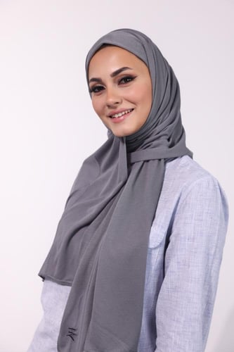 طرحه شاش تركي- رمادي غامق