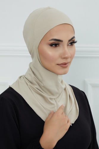 قبعة كاملة تغطي الرقبة والراس - بيج