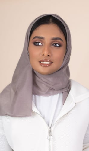 حجاب شاش تركي ميني | رمادي فاتح