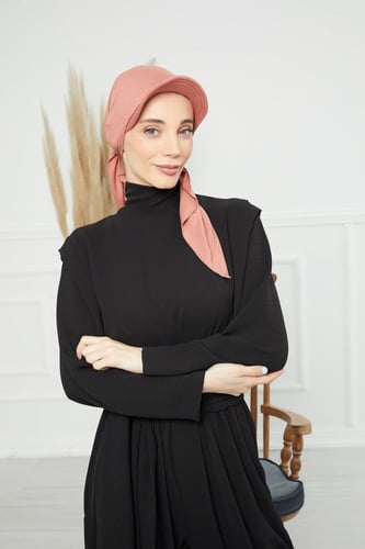 توربان كاب ربط من الخلف- لحمي غامق