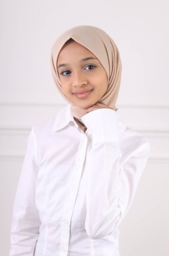 طرحة بناتي ربط من الخلف - بيج