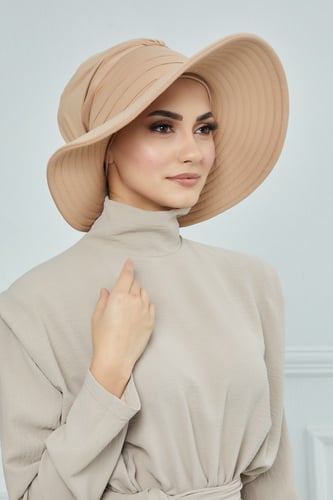 حجاب الشاطي مع توربان - رملي