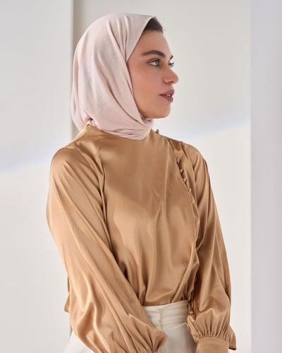 طرحة شاش تركي ربط من الخلف