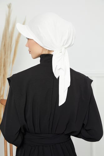 توربان كاب ربط من الخلف - ابيض