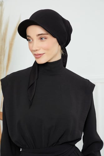 توربان كاب ربط من الخلف - اسود