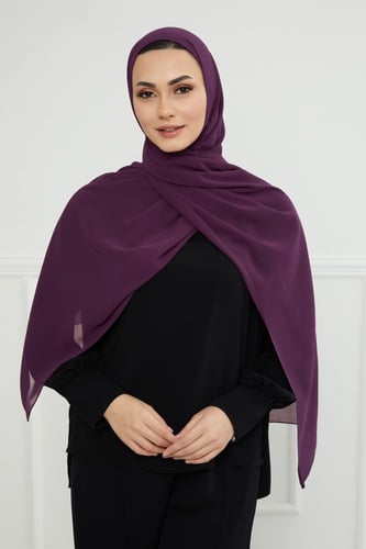 شيفون مع قبعة مشبوكة