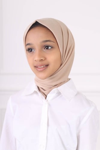 طرحة بناتي ربط من الخلف - بيج