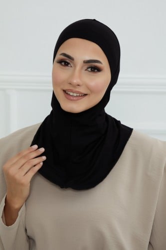 قبعة كاملة تغطي الرقبة والرأس - أسود