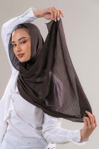 طرحة لينن - بني غامق