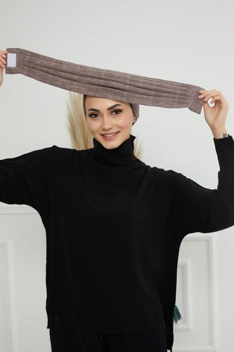 توربان قطعتين لزق - بيج داكن