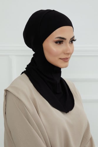 قبعة كاملة تغطي الرقبة والرأس - أسود