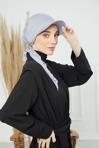 توربان كاب ربط من الخلف - رمادي