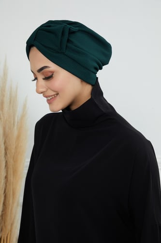 توربان قطني قابل للتعديل - اخضر غامق