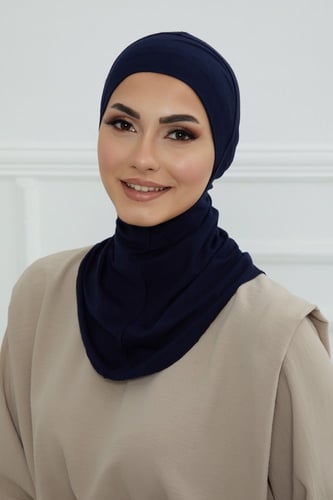 قبعة كاملة تغطي الرقبة والرأس - كحلي