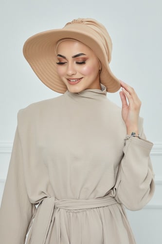 حجاب الشاطي مع توربان - رملي