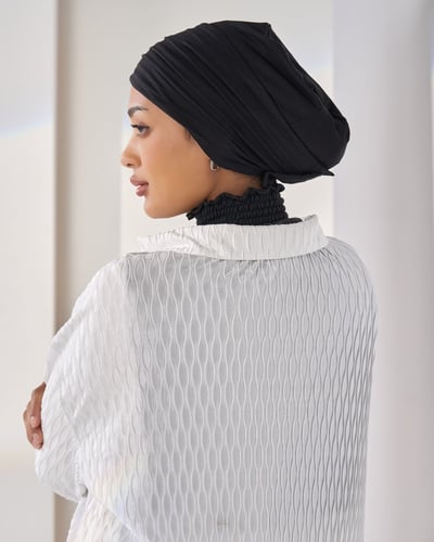 توربان قطعتين لزق - أسود