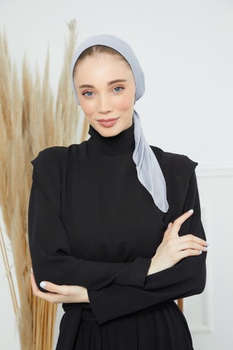 توربان قطني ربط من الخلف - رمادي