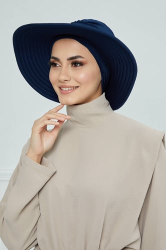 حجاب الشاطي مع توربان - كحلي