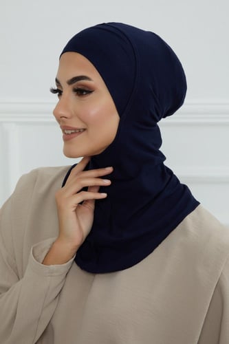 قبعة كاملة تغطي الرقبة والرأس - كحلي