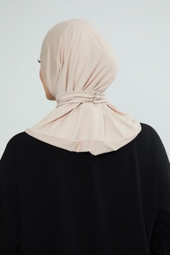 حجاب قطن ايطالي مع طقطق من الخلف