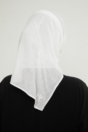 طرحة شاش تركي ميني | اوف وايت