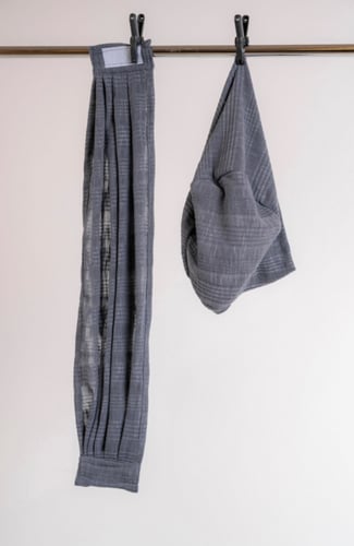 توربان قطعتين لزق - رمادي غامق