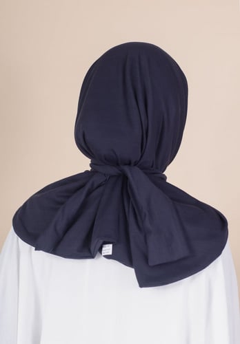 حجاب شاش تركي ربط من الخلف - كحلي