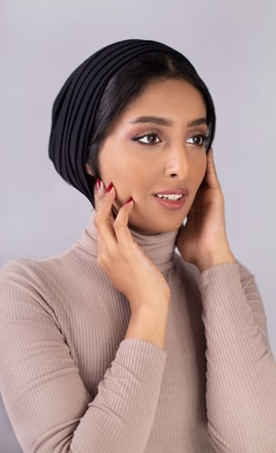 توربان قطعتين لزق - أسود