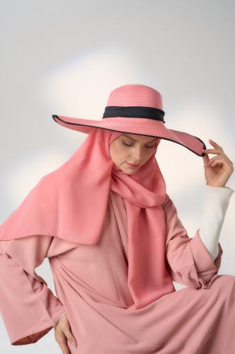 طقم قبعة كاملة مع طرحة صيفية