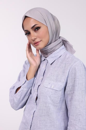 طرحه شاش تركي- رمادي فاتح