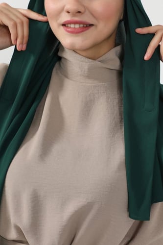 حجاب شيفون بمغناطيس وقبعة جانبي