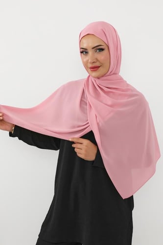 حجاب شيفون بمغناطيس وقبعة بالوسط