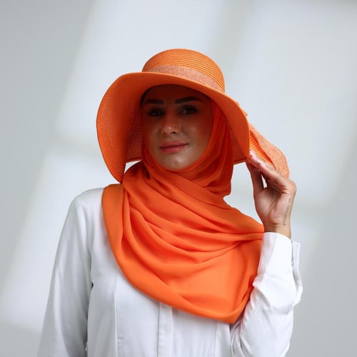 طقم قبعة كاملة مع طرحة صيفية