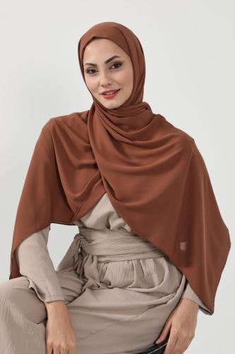 حجاب شيفون بمغناطيس وقبعة بالوسط