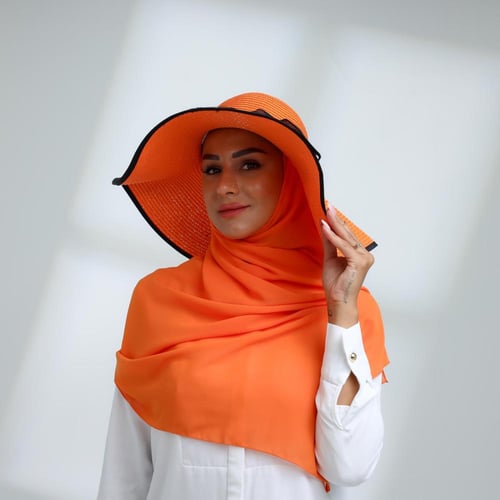 طقم قبعة كاملة مع طرحة صيفية