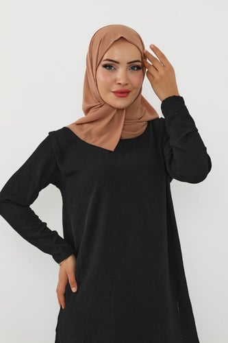 حجاب شيفون بمغناطيس وقبعة جانبي