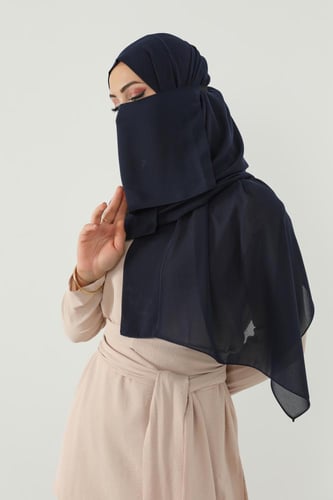 طقم طرحة ولثام مطاط