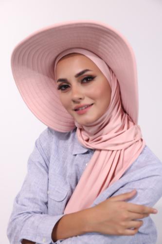 حجاب الشاطي مع قبعة