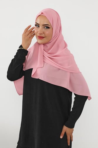 حجاب شيفون بمغناطيس وقبعة جانبي