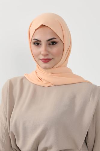 حجاب شيفون بمغناطيس وقبعة بالوسط