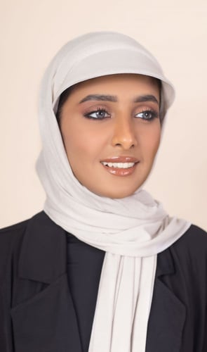 طرحة قطنية مع كاب- رمادي فاتح جدًا