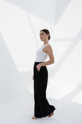 بنطلون صيفي خامة باردة جدا-اسود