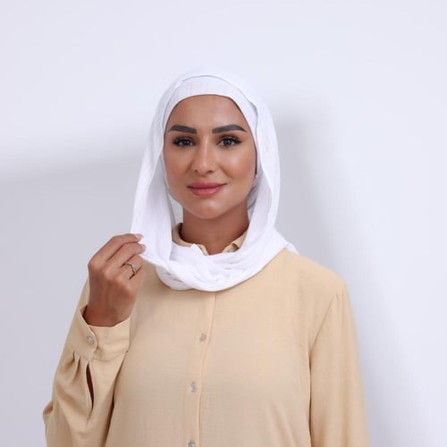 طقم طرحة مفتوحة مثلث مع قبعة