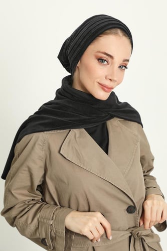 توربان شتوي فرو خفيف مع سكارف