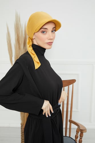 توربان كاب ربط من الخلف - اصفر داكن