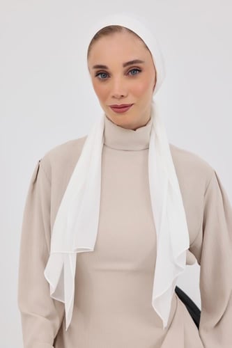 توربان شيفون مع قبعة داخلية