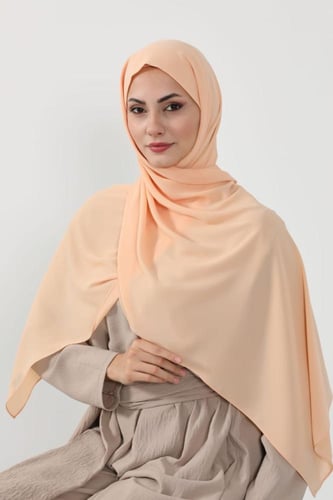 حجاب شيفون بمغناطيس وقبعة بالوسط